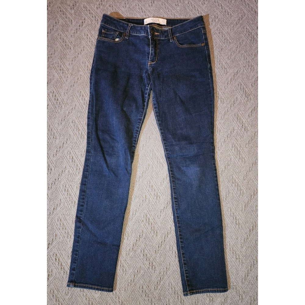 Womens Mid Rise Jeans Abercrombie & Fitch The A&F Skinny jeans27x31 preppy